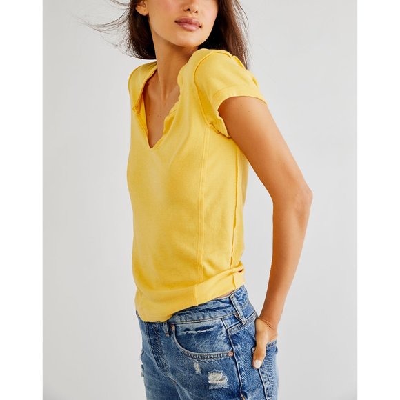 Free People Tops - NWT Free People Always Yours Tee / Honey Tea